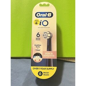 Oral-B iO Gum & Sensitive Replacement Heads-Refills-Black-6 Count
